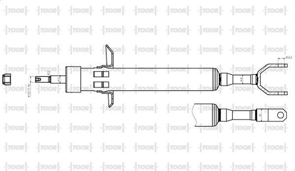 TOOR SG14850 - Амортизатор www.autospares.lv