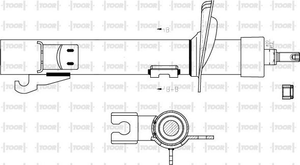 TOOR SG14330 - Amortizators www.autospares.lv