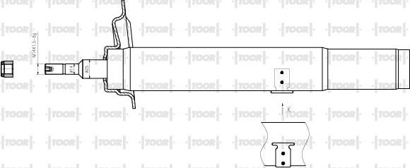 TOOR SG14320 - Amortizators autospares.lv