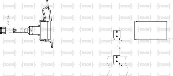 TOOR SG14321 - Amortizators autospares.lv