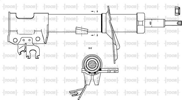 TOOR SG14740 - Amortizators autospares.lv