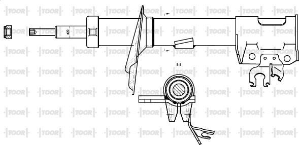 TOOR SG14741 - Amortizators autospares.lv