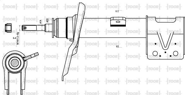 TOOR SG14771 - Amortizators www.autospares.lv