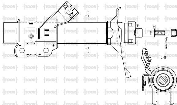 TOOR SG15590 - Амортизатор www.autospares.lv