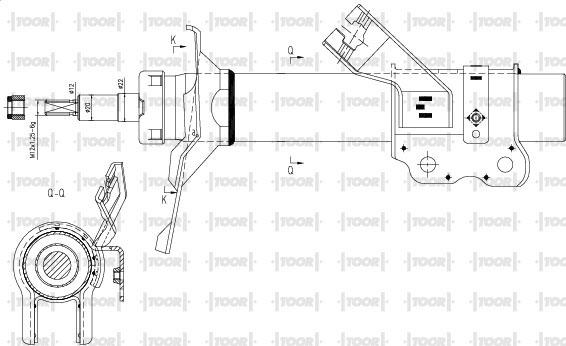 TOOR SG15591 - Амортизатор www.autospares.lv