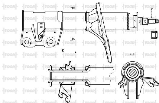 TOOR SG15510 - Amortizators autospares.lv