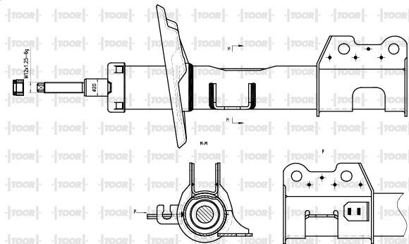 TOOR SG15650 - Amortizators www.autospares.lv