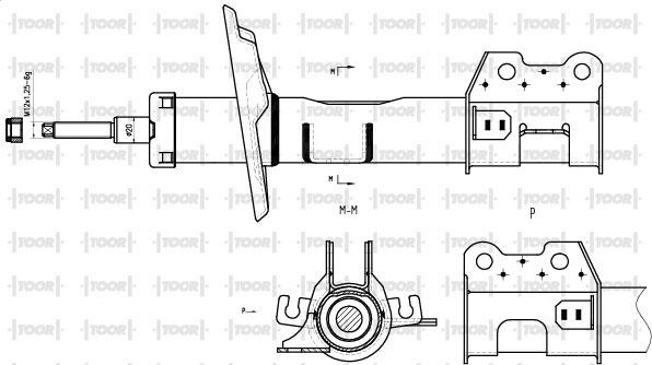 TOOR SG15651 - Amortizators www.autospares.lv