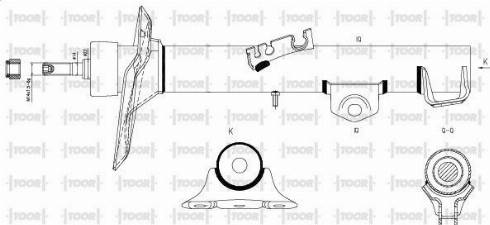 TOOR SG15091 - Amortizators www.autospares.lv