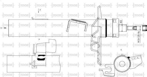 TOOR SG15270 - Amortizators www.autospares.lv