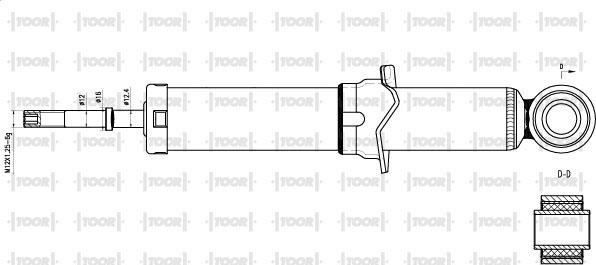 TOOR SG16660 - Amortizators www.autospares.lv