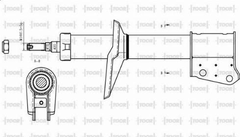 TOOR SG16620 - Amortizators autospares.lv