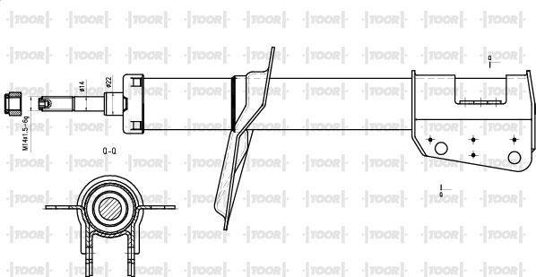 TOOR SG16060 - Amortizators autospares.lv