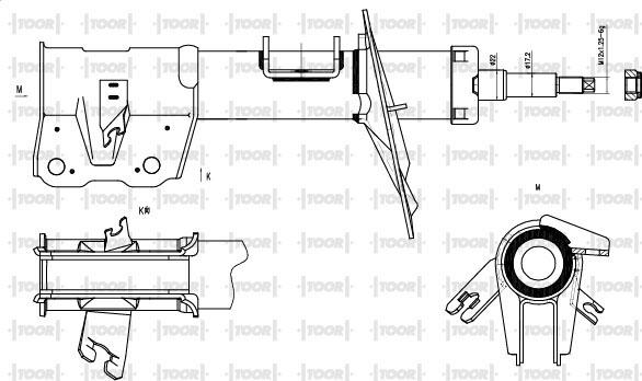 TOOR SG16000 - Amortizators www.autospares.lv