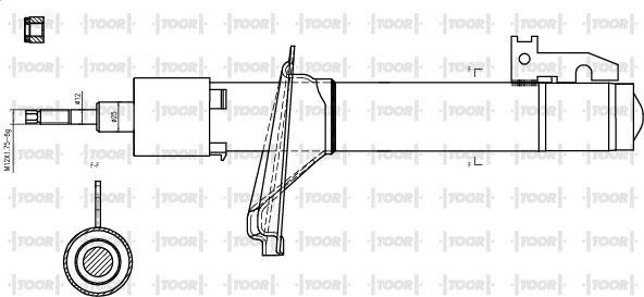 TOOR SG16110 - Амортизатор www.autospares.lv