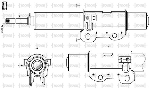 TOOR SG16380 - Амортизатор www.autospares.lv