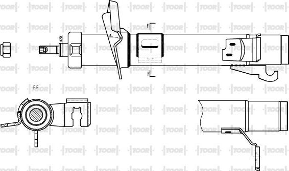 TOOR SG10941 - Amortizators autospares.lv