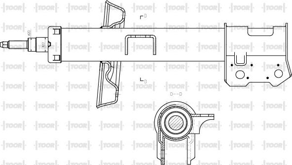 TOOR SG10901 - Amortizators autospares.lv