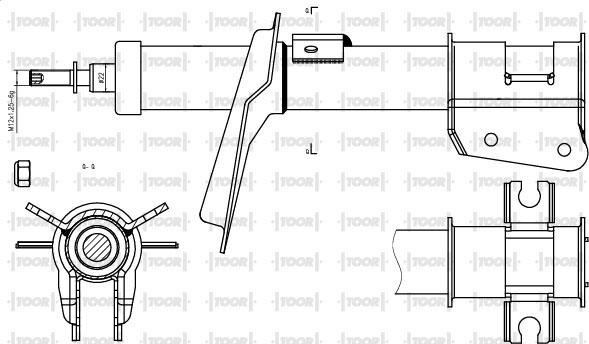 TOOR SG10920 - Amortizators www.autospares.lv