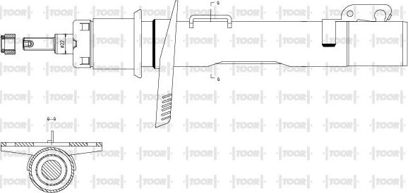 TOOR SG10450 - Shock Absorber www.autospares.lv