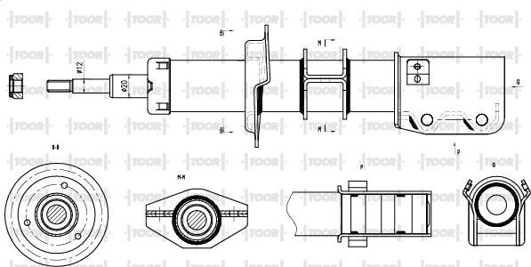 TOOR SG10430 - Амортизатор www.autospares.lv