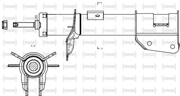 TOOR SG10420 - Амортизатор www.autospares.lv