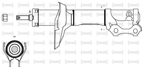 TOOR SG10590 - Amortizators www.autospares.lv