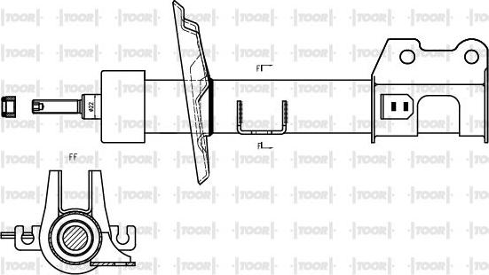 TOOR SG10600 - Amortizators www.autospares.lv