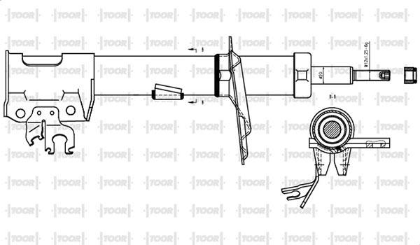 TOOR SG10030 - Amortizators autospares.lv