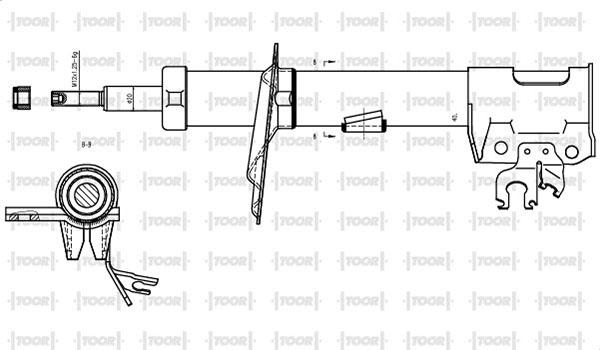 TOOR SG10031 - Amortizators autospares.lv