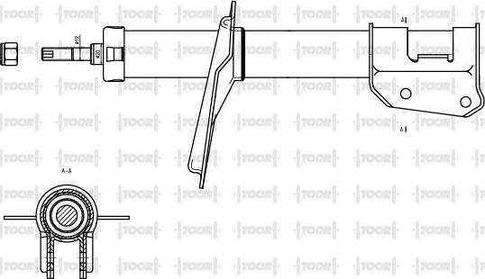 TOOR SG10150 - Shock Absorber www.autospares.lv