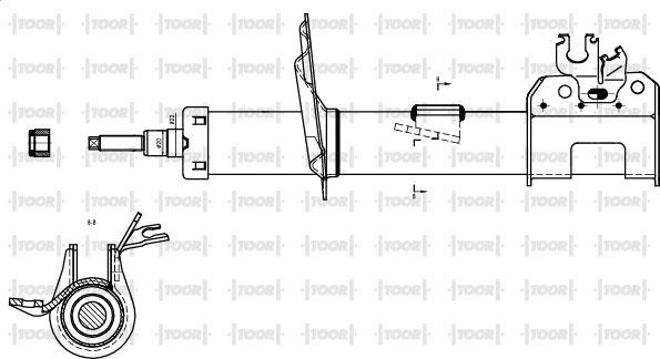 TOOR SG10160 - Amortizators autospares.lv