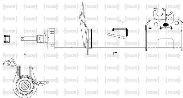 TOOR SG10161 - Amortizators autospares.lv