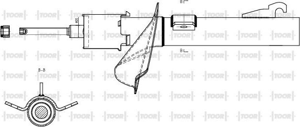 TOOR SG10840 - Amortizators www.autospares.lv