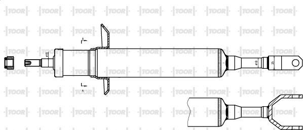 TOOR SG10860 - Амортизатор www.autospares.lv