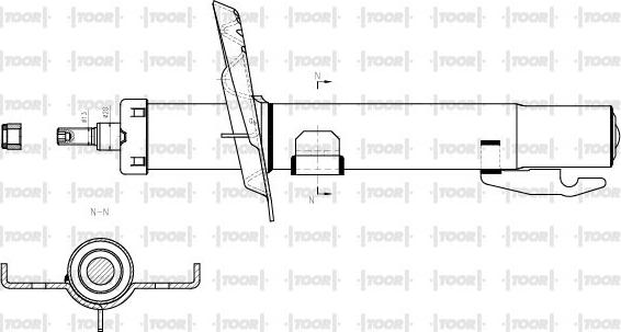 TOOR SG10830 - Shock Absorber www.autospares.lv