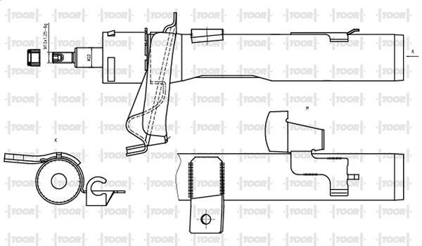 TOOR SG10201 - Амортизатор www.autospares.lv