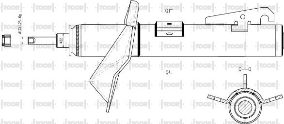 TOOR SG11990 - Amortizators autospares.lv