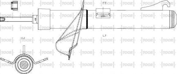 TOOR SG11940 - Amortizators autospares.lv