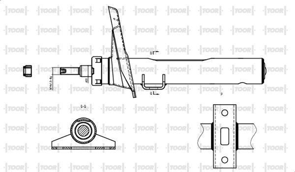 TOOR SG11960 - Amortizators autospares.lv