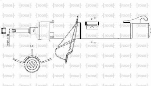 TOOR SG11930 - Amortizators autospares.lv