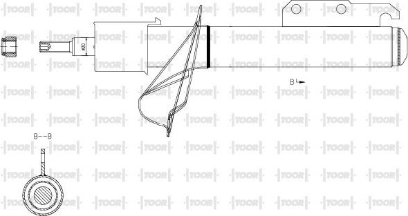 TOOR SG11920 - Amortizators autospares.lv