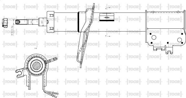 TOOR SG11490 - Amortizators autospares.lv