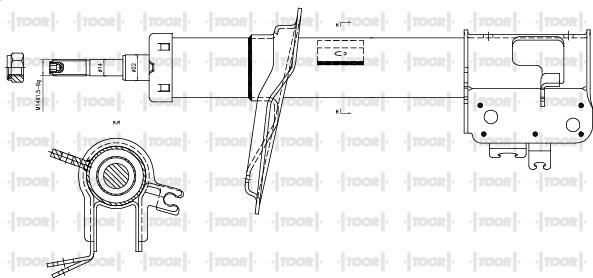 TOOR SG11491 - Amortizators autospares.lv