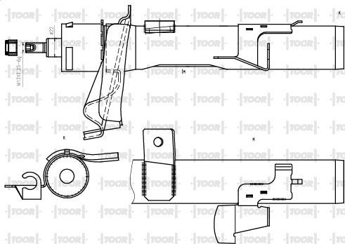 TOOR SG11530 - Shock Absorber www.autospares.lv