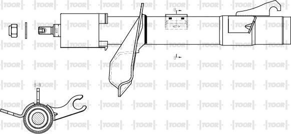 TOOR SG11520 - Shock Absorber www.autospares.lv