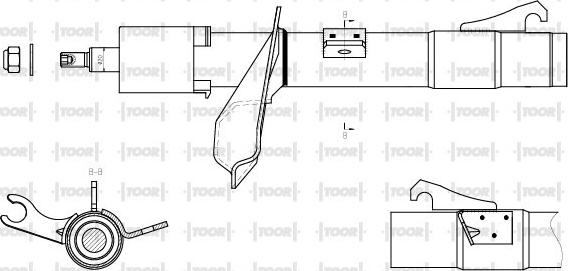 TOOR SG11521 - Amortizators www.autospares.lv