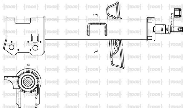 TOOR SG11690 - Amortizators autospares.lv