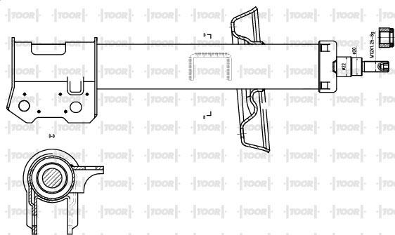 TOOR SG11691 - Amortizators autospares.lv