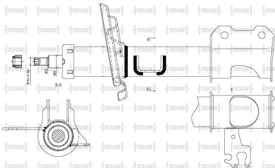 TOOR SG11680 - Amortizators www.autospares.lv